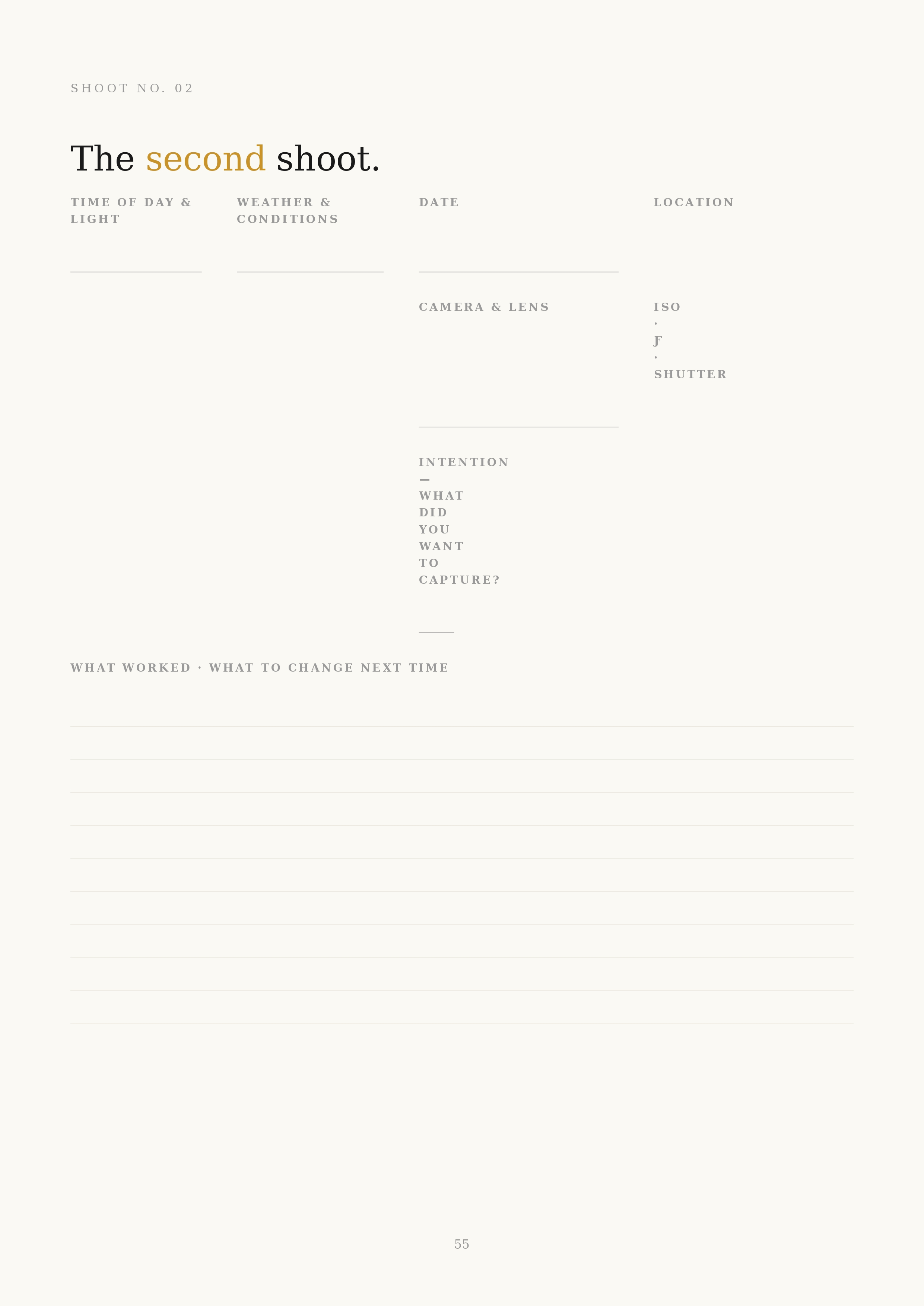 Photography reference cards preview